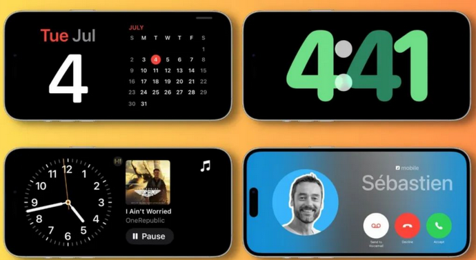 昌江苹果手机维修分享iOS17横屏充电待机显示有什么好处 